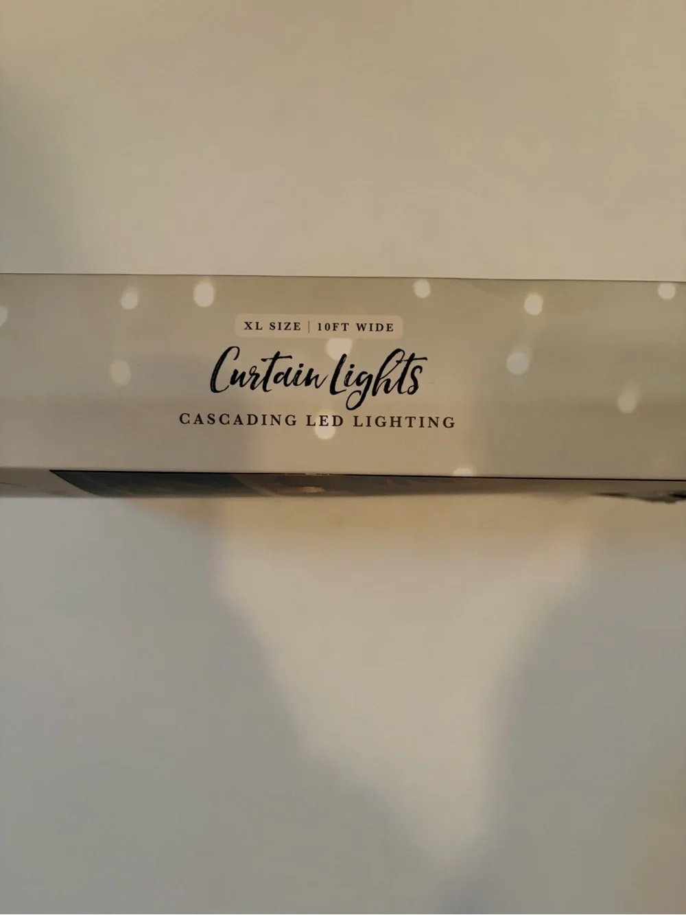 Warm White Curtain Lights - Cascading LED 10 ft wide by 5 feet high New in box